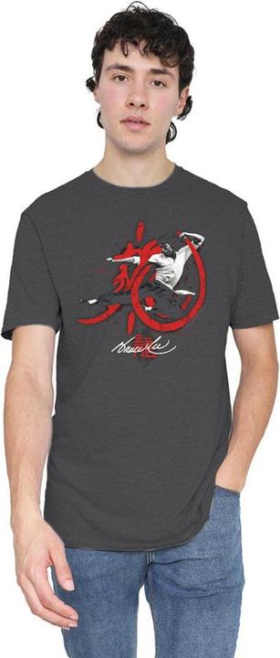 Produktbild Bruce Lee High Flying TShirt meliert (S)