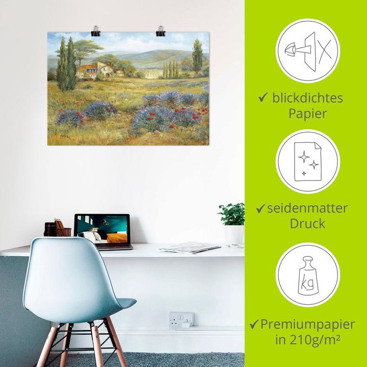 Actual product image Artland Provence lavender meadow T4CI (100 x 70 cm)