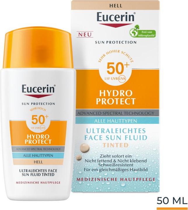 Actual product image Eucerin Hydro Protect (Sun cream face, SPF 50+, 50 ml)
