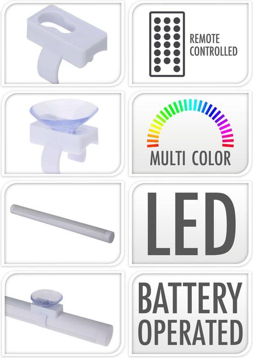 Actual product image LED lamp multicoloured