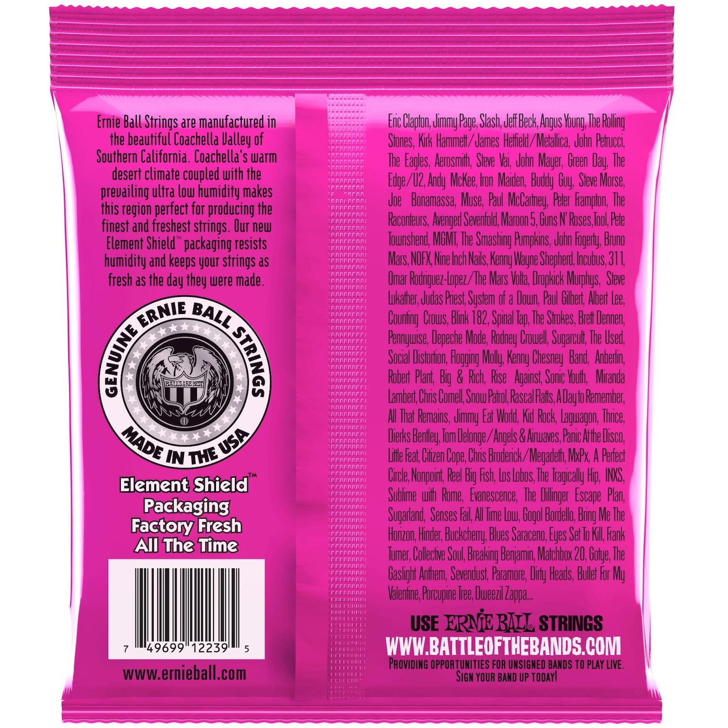 Ernie Ball Slinky RPS (6 x, E-Gitarre, 0.04"), Saiten