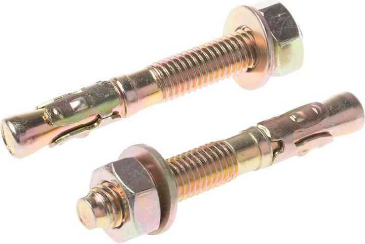 Produktbild RS PRO 10x75 Throughbolt Zinc & Yellow