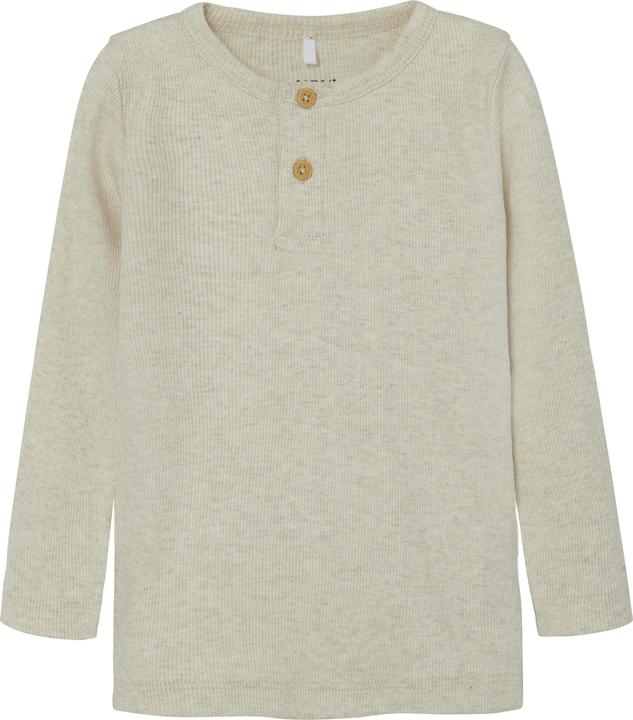 Actual product image Name it Buttoned ribbed top with long sleeves (116)