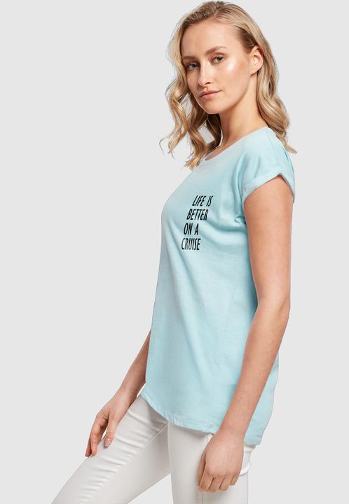 Produktbild Merchcode Ladies Life Is Better Extended Shoulder Tee - 113659 (L)