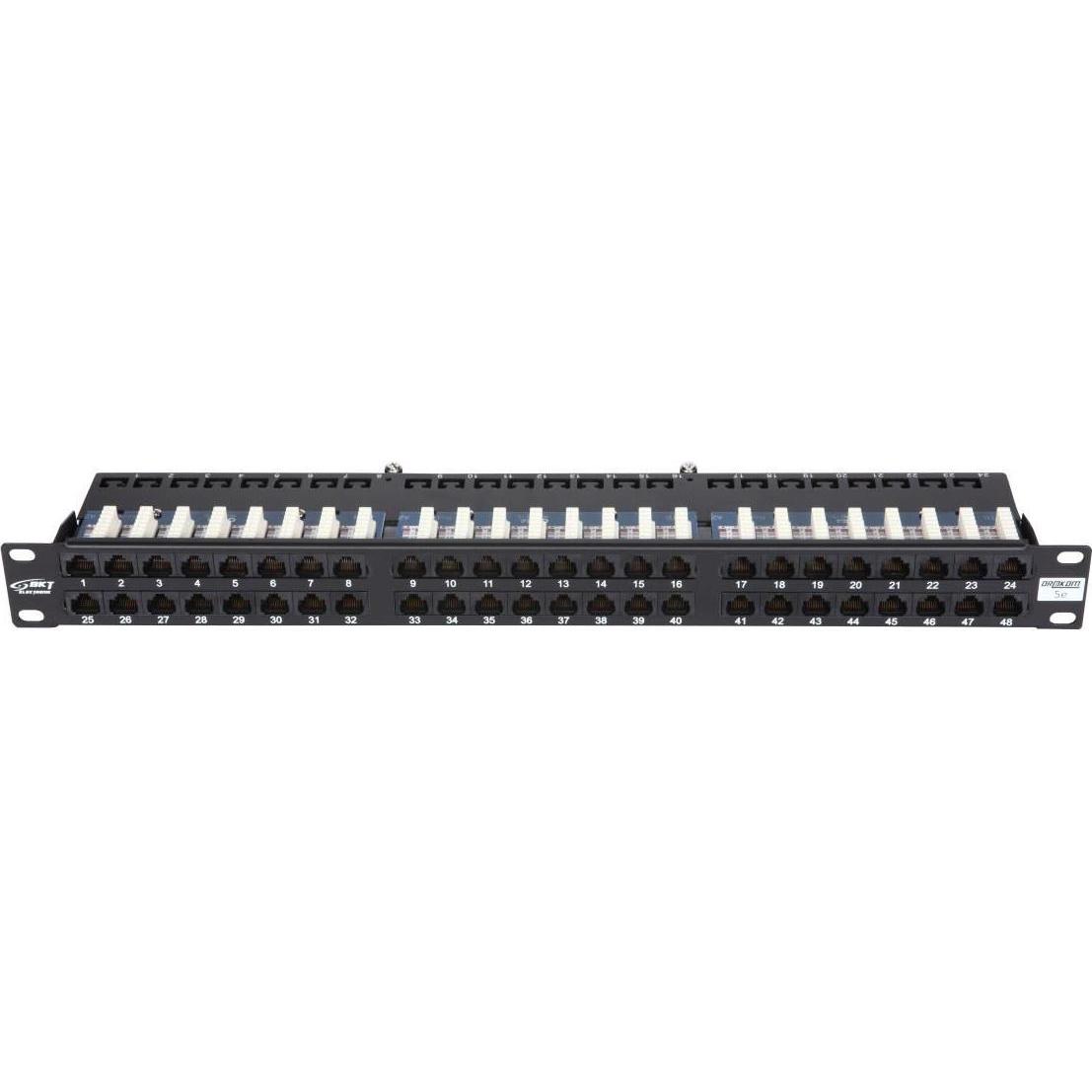 BKT 19" PATCH PANEL 48xRJ45, Accessori per server, Nero