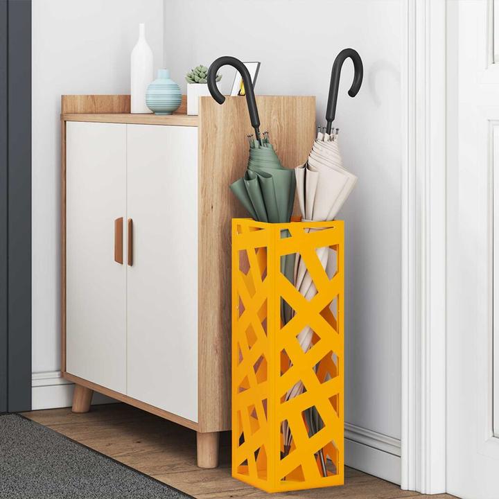 Immagine prodotto vidaXL Portaombrelli giallo senape in metallo medio sottile