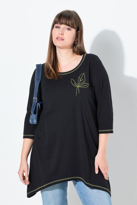 Produktbild Ulla Popken Shirt, Stickerei, A-Linie, Rundhals, 3/4-Arm (42, 44)