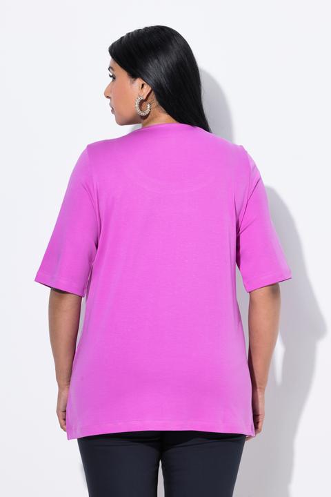 Produktbild Ulla Popken T-Shirt, A-Linie, Rundhals, Halbarm, Pima Cotton (42, 44)