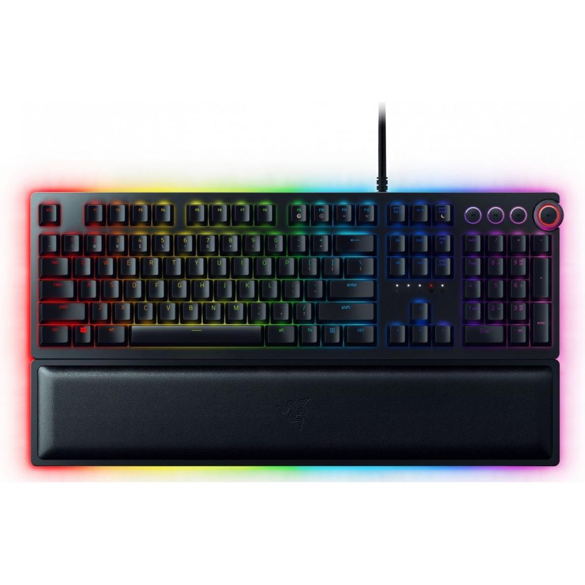 Razer Huntsman Elite (DE, Kabelgebunden), Tastatur, Schwarz