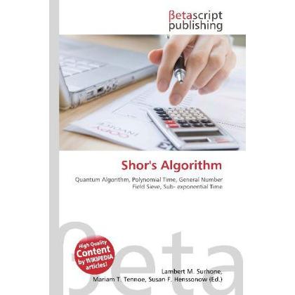Shor's Algorithm, Fachbücher von Lambert M. Surhone, Miriam T. Timpledon, Susan F. Marseken