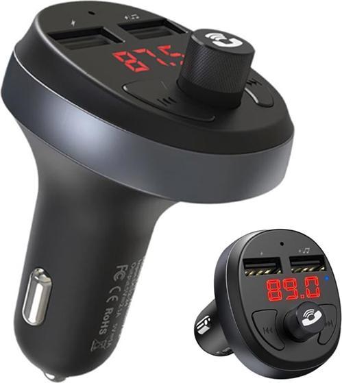 Actual product image Hoco Transmitter E41 Bluetooth MP3 player / FM wave modulator (headset, Micro SD, SD, 2xUSB, LCD, 3.