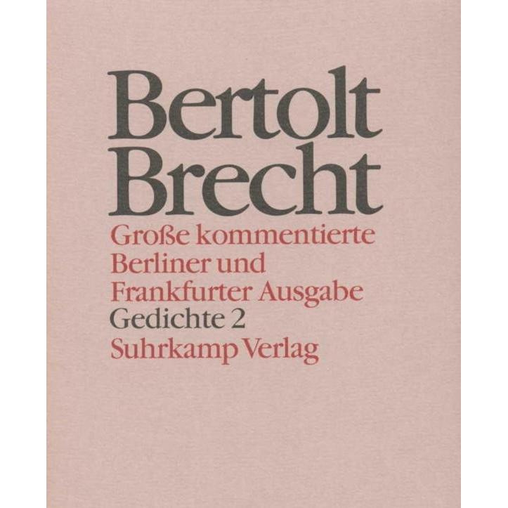 Brecht:Werke. Grosse kommentierte Ber.12, Belletristik