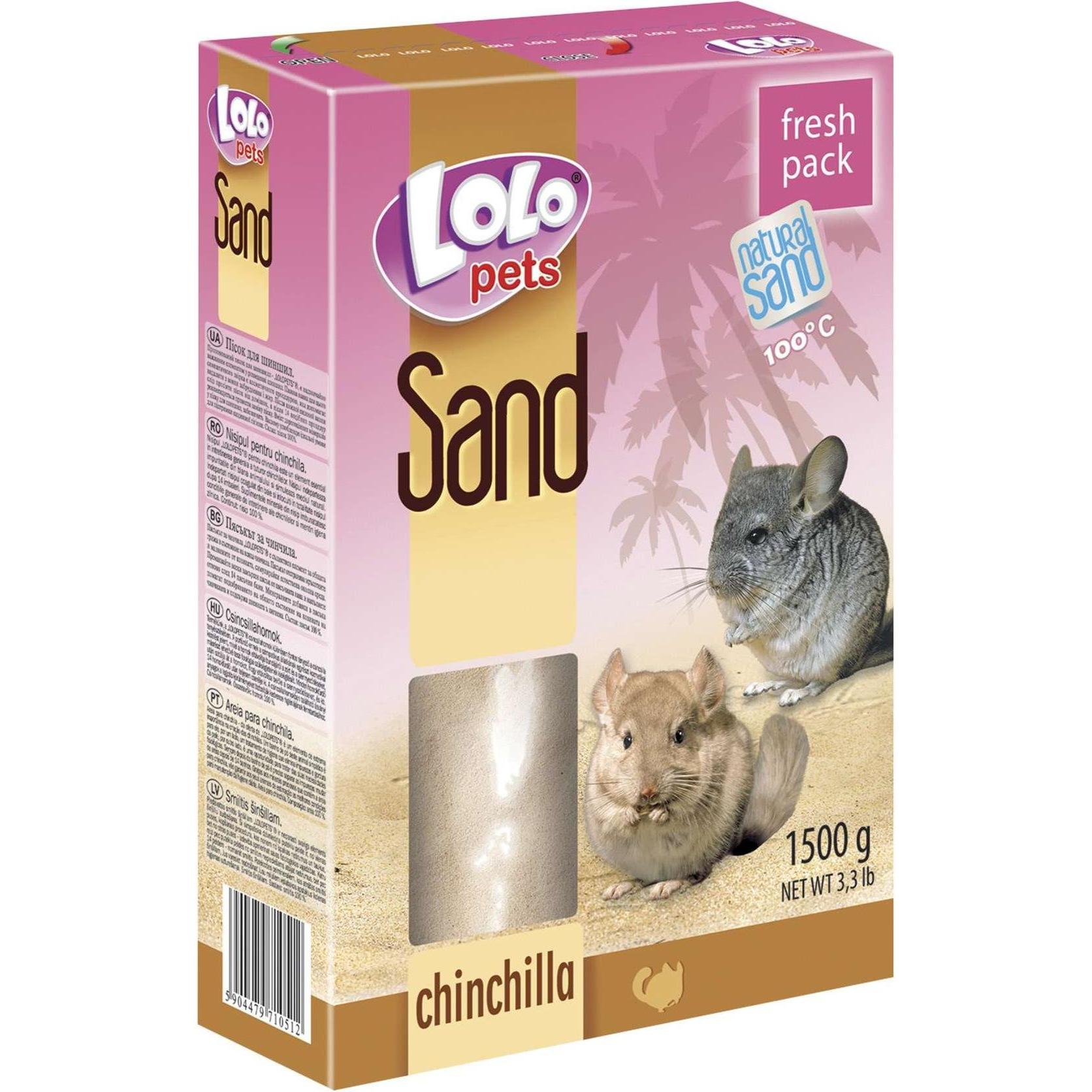 Lolo Pets Chinchilla sand 1500gr, Einstreu