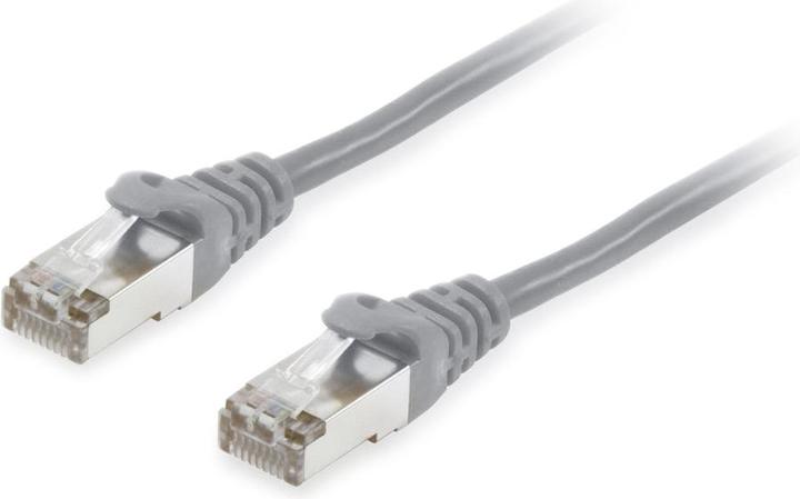 Produktbild equip Patchkabel Cat6A S/FTP 2xRJ45 1.00m grau LSZH (S/FTP, CAT6a, 1 m)