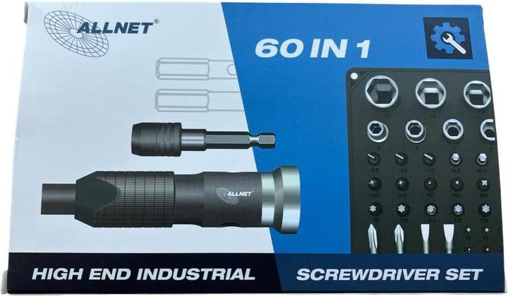 Actual product image Allnet Tools Screwdriver set, high-quality toolkit/tool 60 parts