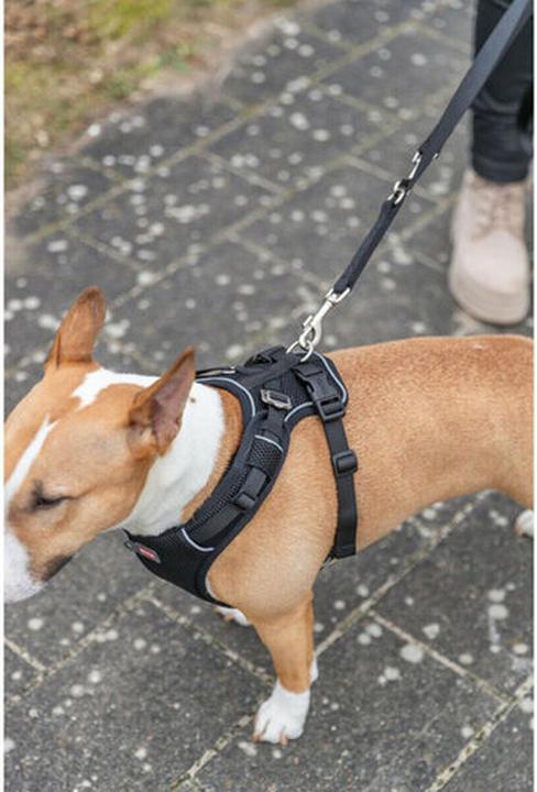 Image du produit Trixie Premium FlexMesh harness, wide fit,L:63–92cm/25mm,black (L, Chien, Général, Promenade)