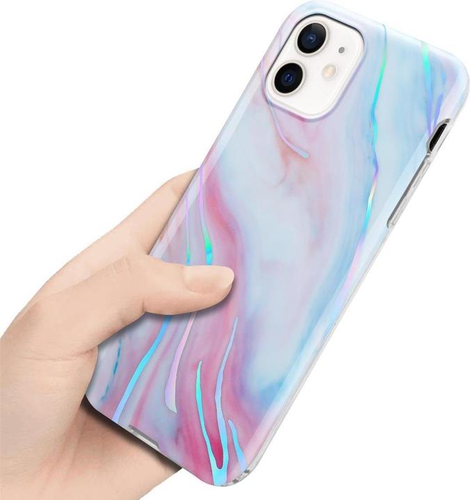 Image du produit Cadorabo Couverture IMD TPU Marbre coloré (Apple iPhone 12, Realme 12 Pro+)