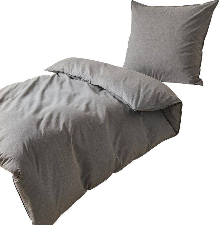Produktbild Traumschlaf Basic Chambray (Duvetbezug, 155x220 cm + 80x80 cm)