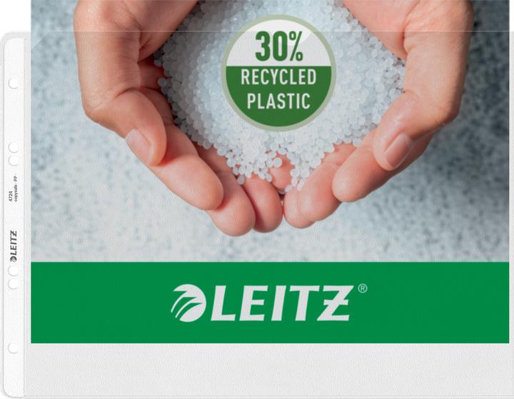 Image du produit Leitz Pochette, A4 paysage, PP, grainé, 0,12 mm ouverture en haut, indélébile, avec intérieur papier (A4, 1x)