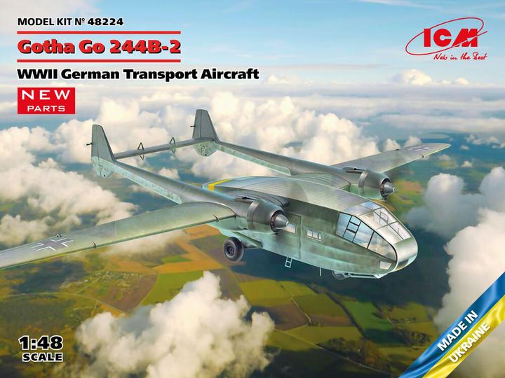 Actual product image ICM Gotha Go 244B-2, WWII German Transport Aircraft