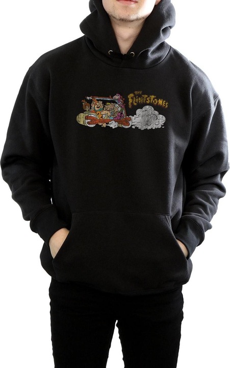Produktbild The Flintstones Family Car Distressed Kapuzenpullover (XXL)