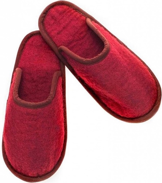 Image du produit Glorex Pantoufles en feutre rouge, taille M