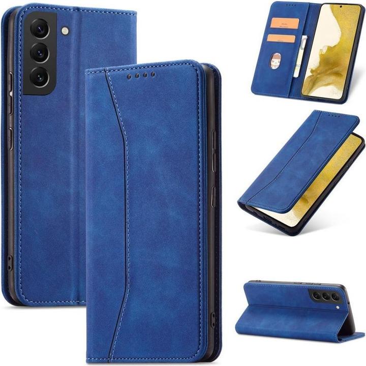Actual product image Hurtel Magnet Fancy Case for Samsung Galaxy S23 Ultra Cover with Flip Wallet Stand Blue (Samsung Galaxy S23 Ultra)