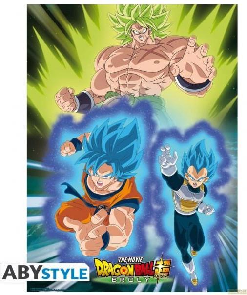 Immagine prodotto ABYstyle Dragon Ball - Poster di Vegeta Goku e Broly (52 x 38 cm)