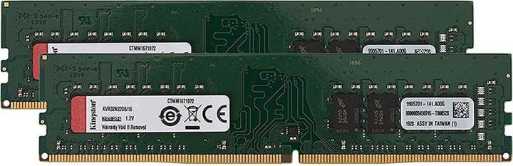 Productafbeelding Kingston KVR32N22D8/16 (1 x 16GB, 3200 MHz, DDR4 RAM, DIMM 288 pin)