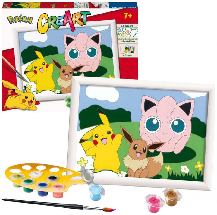 Actual product image Ravensburger CreArt Pokémon Classics