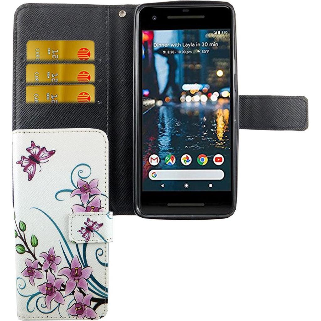 Thumbnail - König Design Hülle Handy Schutz für Google Pixel 2 Case Cover Tasche Wallet Etui Handyhülle (Google Pixel 2), Smartphone...