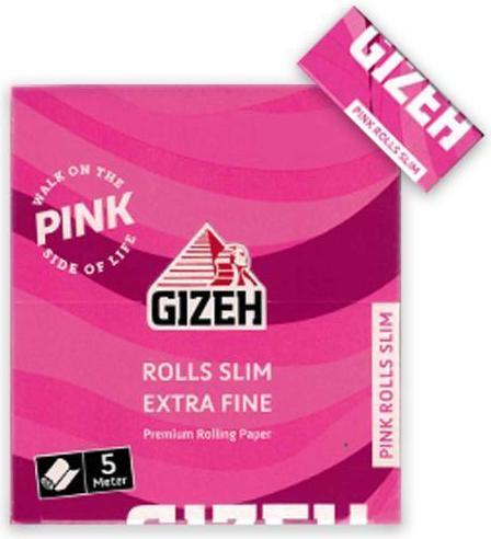 Gizeh Pink Rolls Slim Display 20pcs