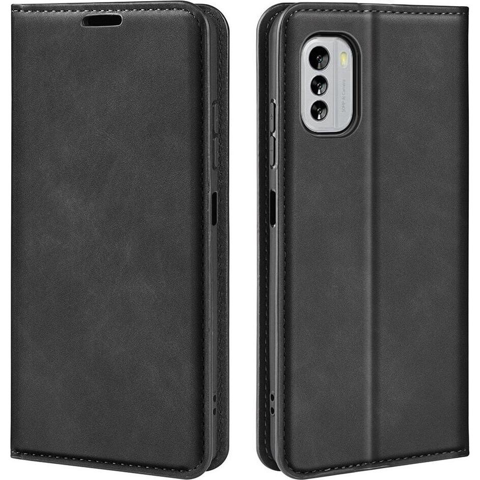 Cover-Discount Nokia G60 - Stand Flip Case Hülle schwarz (Nokia G60), Smartphone Hülle, Schwarz