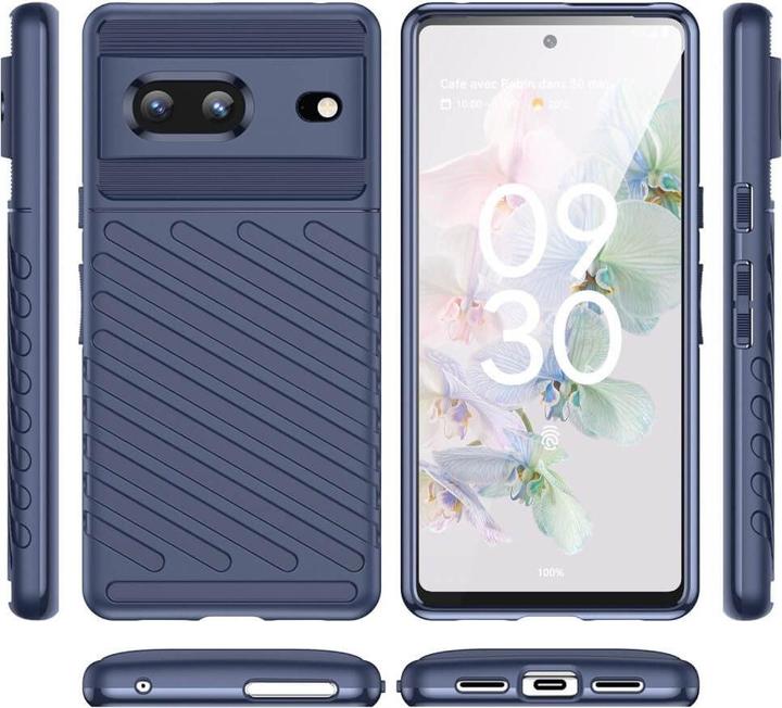 Actual product image Cover-Discount Google Pixel 7 - texture rubber cover blue (Google Pixel 7)
