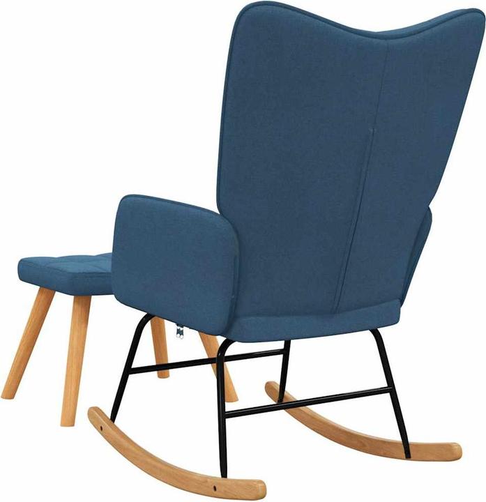 Actual product image vidaXL Schaukelstuhl mit Hocker