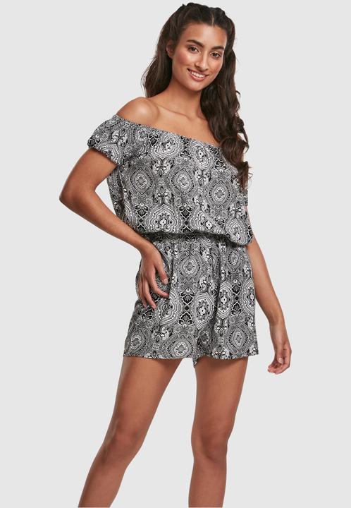Produktbild Urban Classics Ladies AOP Off Shoulder Short Jumpsuit (4XL)