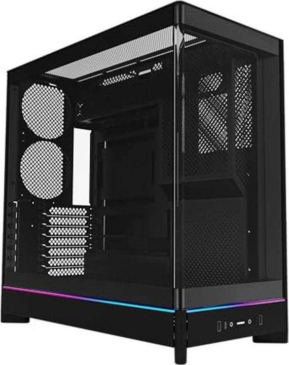 Produktbild Montech HS02, ATX Mid-Tower PC-Gehäuse, Gaming-PC, High-Airflow, reversibles Layout, stabile gebogen (ATX, mATX, Mini-ITX)