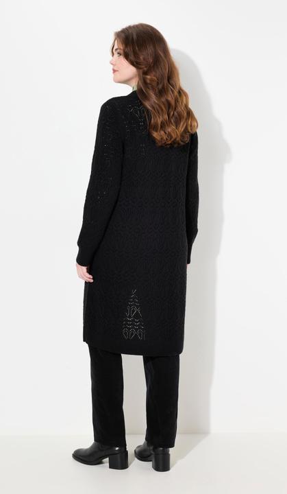 Produktbild Ulla Popken Long-Strickjacke, Struktur, offenes Modell (50, 52)