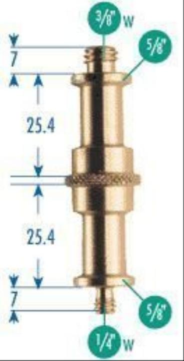 Immagine prodotto Manfrotto 013 Doppio rubinetto (Adattatore per stativo)