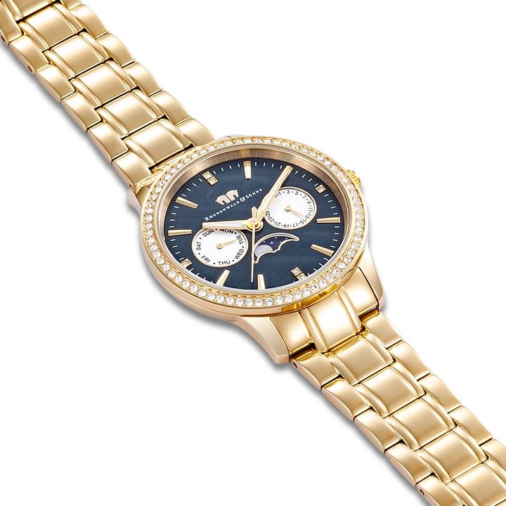 Produktbild Multifunktionen Amidala Edelstahl Gelbgold - 34078 (Analoguhr, 38 mm)