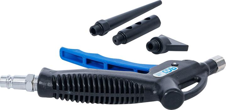 Actual product image BGS Air Blow Gun with 3 Attachments