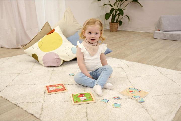 Actual product image Eichhorn EH Inlay puzzle Friends, 6-sort. (9 pieces)