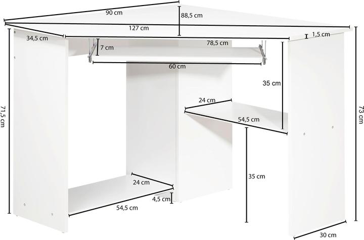 Produktbild Wohnling Roman (127 x 88.50 x 73 cm)