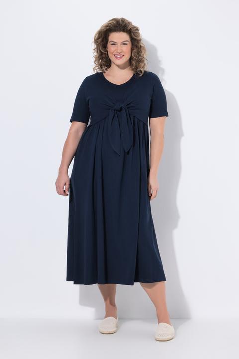 Produktbild Ulla Popken Maxikleid, Wickeloptik, V-Ausschnitt, Halbarm (46, 48)