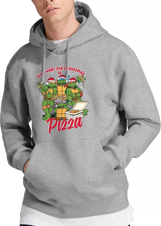 Produktbild Teenage Mutant NT Kapuzenpullover weihnachtliches Design (M)