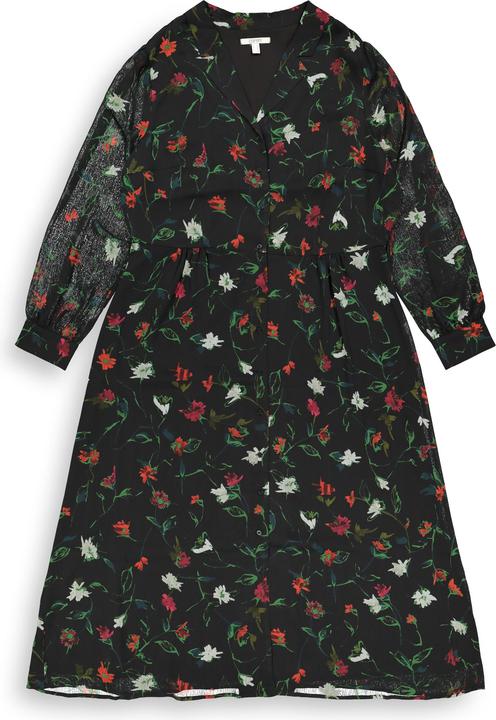 Produktbild Esprit Recycelt: Crinkle-Kleid mit Print (44)