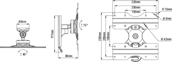 Immagine prodotto Titan Bti 8020 (Muro, 43", 25 kg)