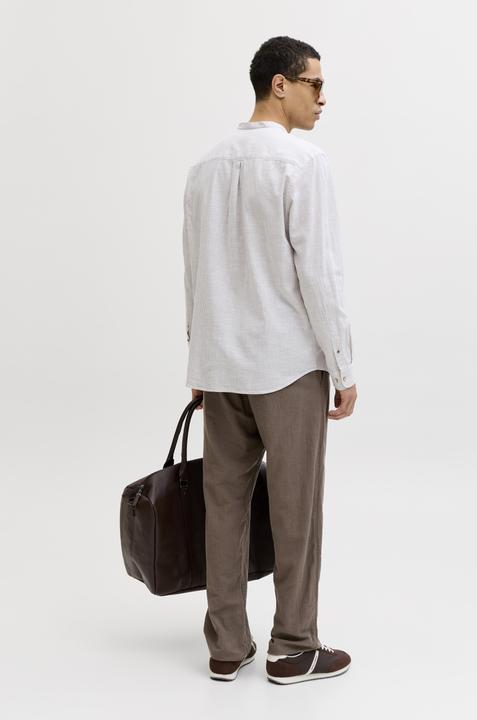 Actual product image Jack & Jones Jjesummer Linen Blend Band Shirt L/S Sn (XL)