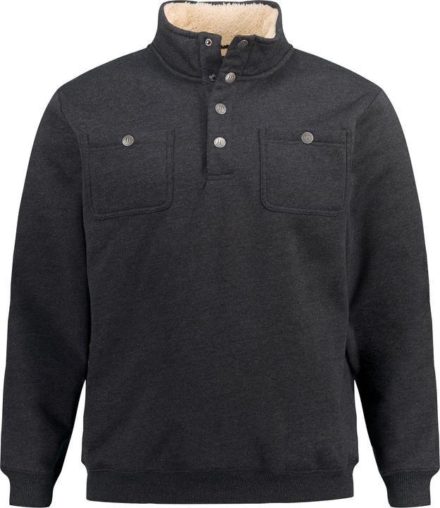 Produktbild JP1880 Sweattroyer, Langarm, Teddyfutter, Stehkragen, Druckknöpfe (7XL)
