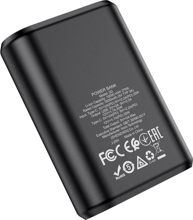 Actual product image Hoco Q3 Mayflower 10000mAh 20W PD + QC 3.0 (10000 mAh, 20 W)